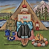 GEP336 Camping Stitcher Girl