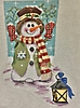 GE713 - Snowman with Mistletow