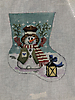 GE723 Mistletoe Snowman Mini Sock