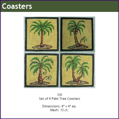 310 - Set of 4 Palm Trees
